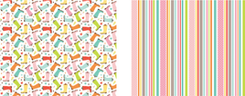Echo Park -Hello Spring Collection - 12 x 12 Double Sided Paper - Spring Showers