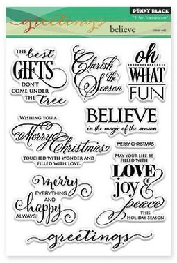 Penny Black-Believe Sentiment Stamps
