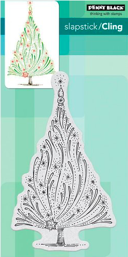 Penny Black-Starry Tree Stamp