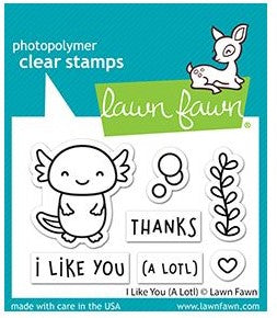 I Like You (A lotl) - Lawn Fawn Clear Stamps 3"X2"