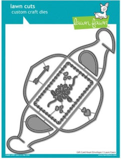 Gift Card Heart Envelope - Lawn Cuts Custom Craft Die