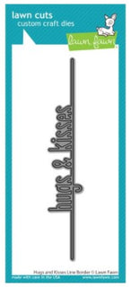 Hugs & Kisses Line Border - Lawn Cuts Custom Craft Die