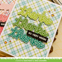 Lawn Cuts Custom Craft Die  Scripty bubble sentiments