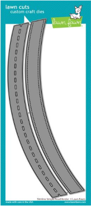 Slimline Simple Road Border - Lawn Cuts Custom Craft Die