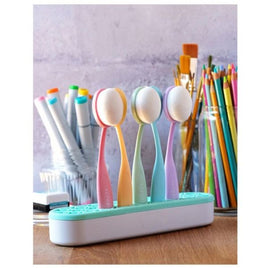 TAYLORED EXPRESSION: Blender Brushes - PASTEL HANDLES - 5/PKG (1 1/2" Head)