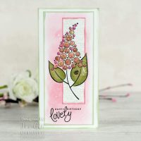 Singles Bubble Floral Tops 4 in x 6 in Stamp by Creative Expressions