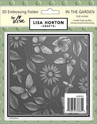 In The Garden   Lisa Horton 6x6 3D Embossing Folder & Die